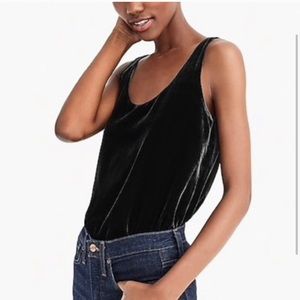 J Crew. Black Velvet Tank
